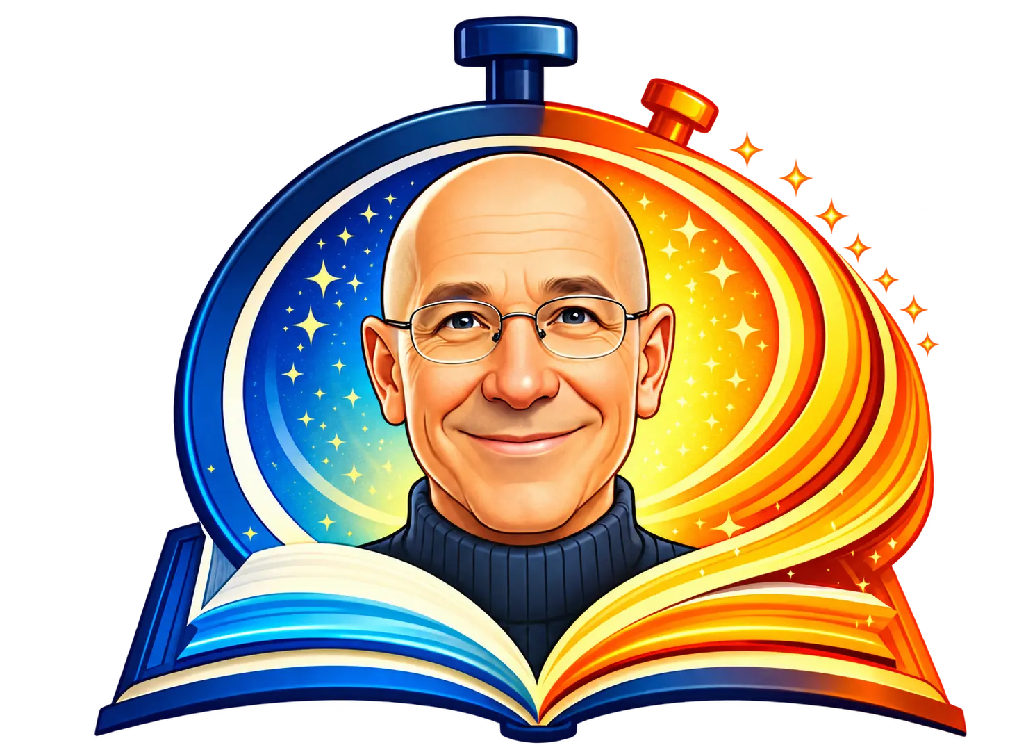 Rabbi Michael Zedek with an open book